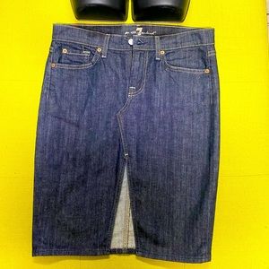 7 For All Mankind Denim Midi Shirt